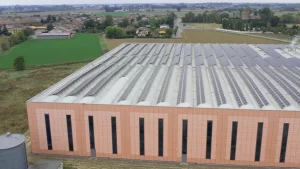 Impianto fotovoltaico sistemi di fissaggio pannelli fotovoltaici per Strutture su cupolino - IRIS Casteldidone - Italia