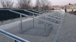 impianti a terra gabbia supporti per impianti fotovoltaici a terra strutture e sistemi di fissaggio pannelli solari