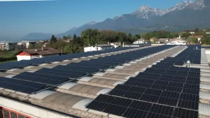 Giorik SpA di Sedico (Belluno) - Impianto fotovoltaico su tetto a cupolino e lamiera grecata