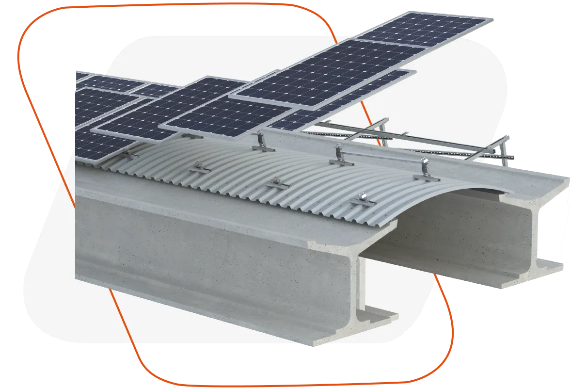 kit fissaggio regolabile installazione moduli fotovoltaici su cupolino 02