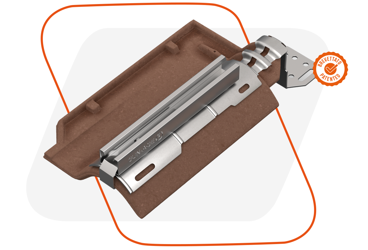 staffa BEE33 staffe fissaggio universale per tutti i tipi di tegole pannelli fotovoltaici tetti coppi sunage