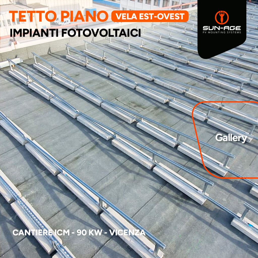 GALLERY 01 impianto su tetto piano