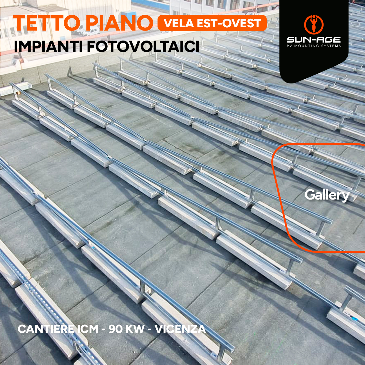 GALLERY 01 impianto su tetto piano