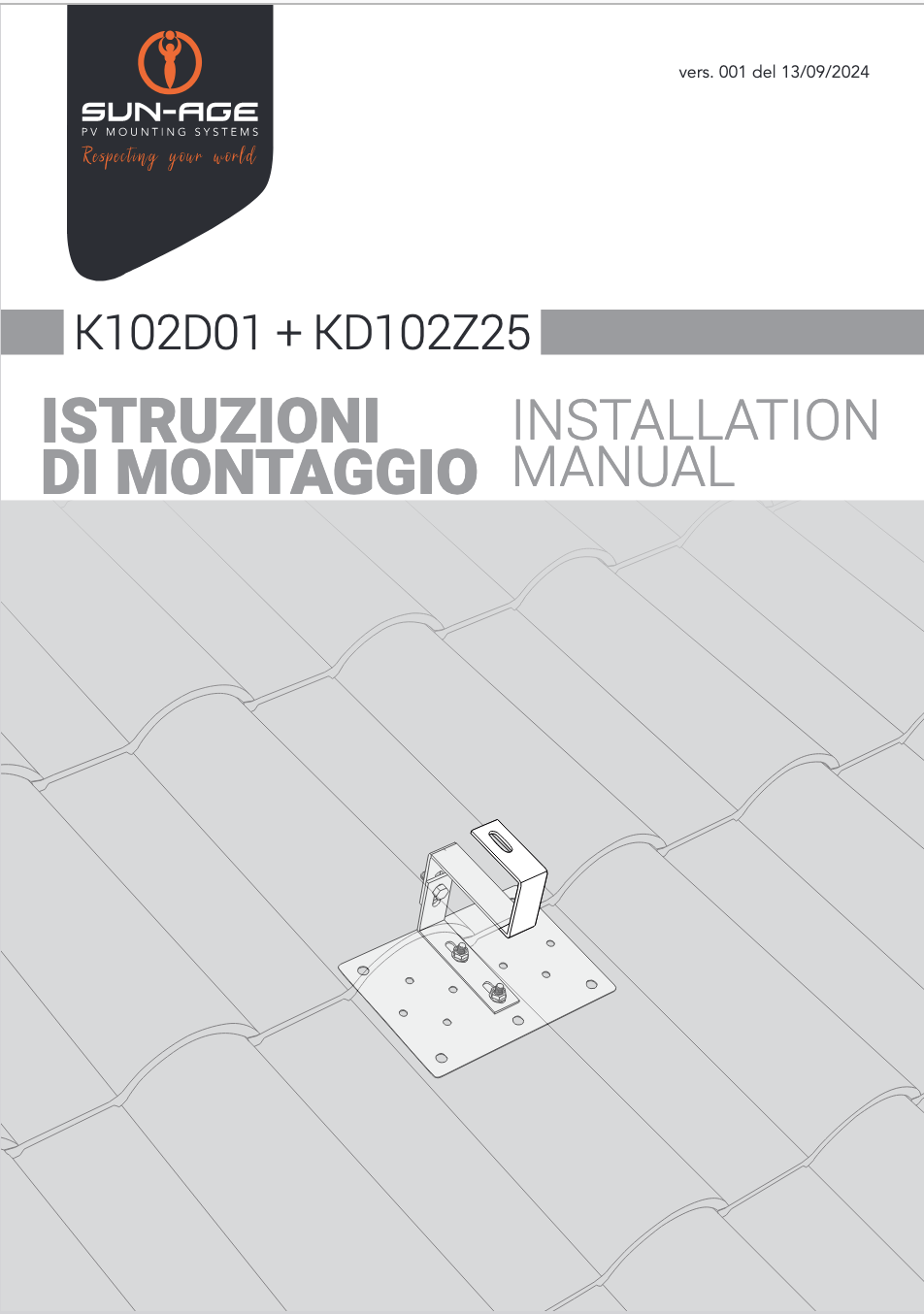 manuale K102D01 KD102Z25 sunage