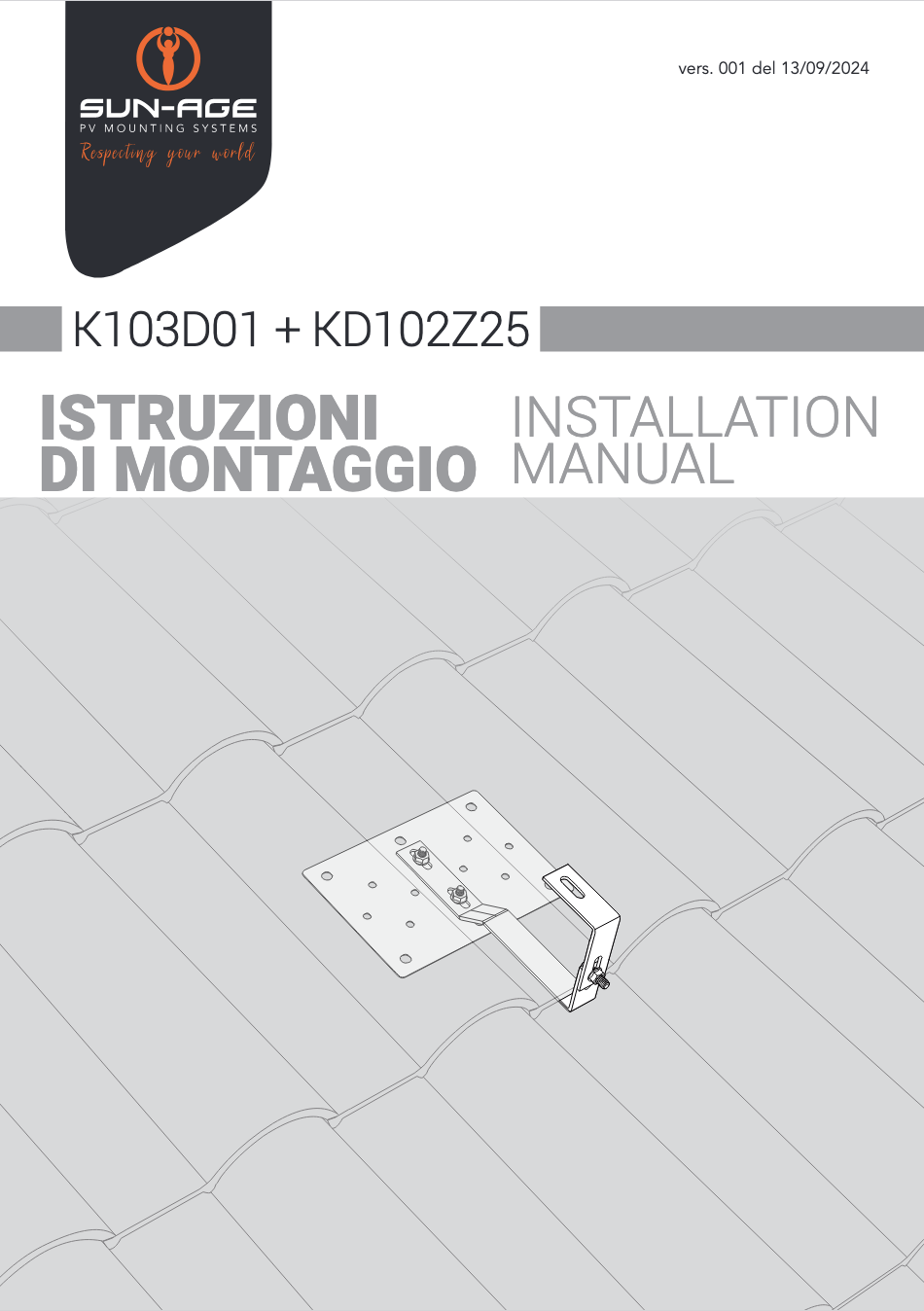 manuale K103D01 KD102Z25 sunage