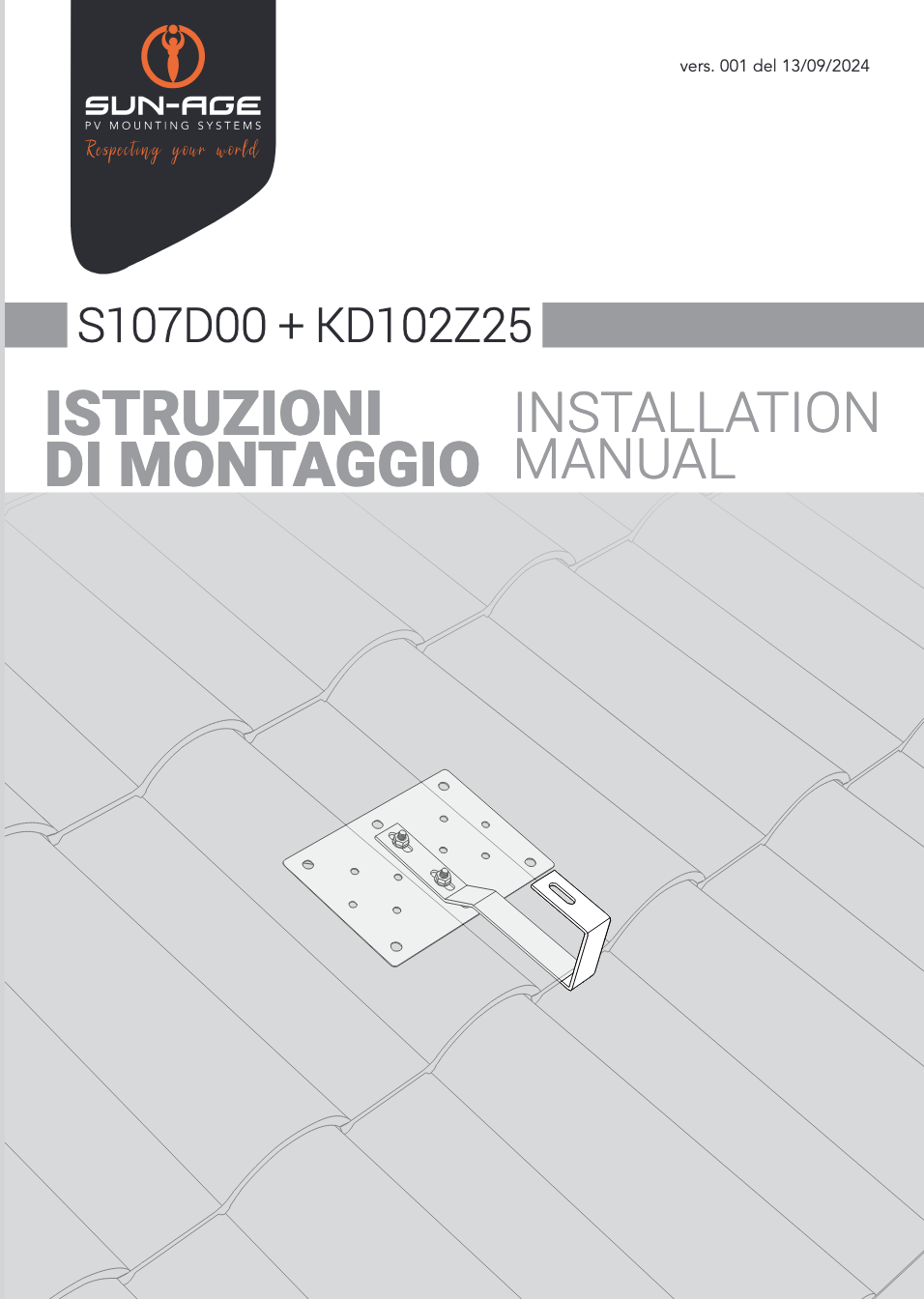 manuale S107D00 KD102Z25 sunage