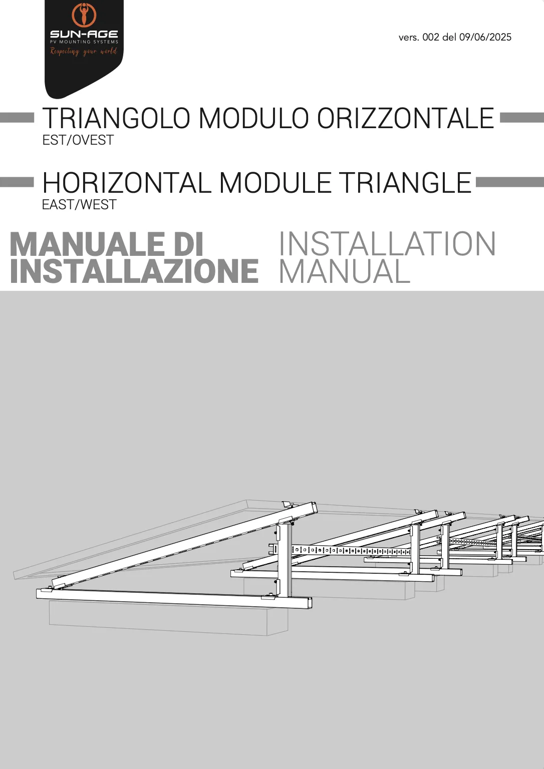 Manuale Installazione Triangolo Modulo Orizzontale con Controvento V02 IT 090625