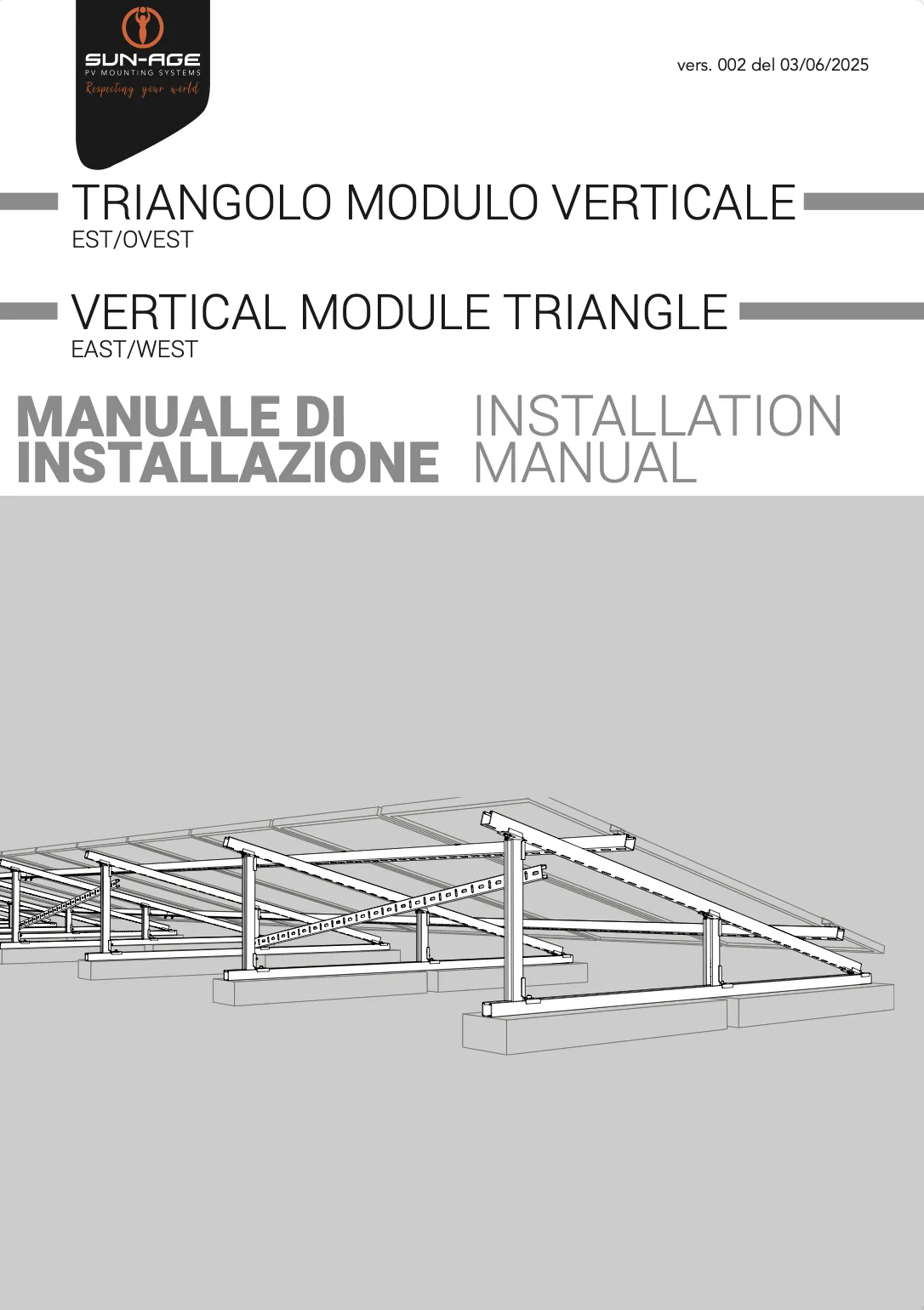 Manuale Installazione Triangolo Verticale con Controvento V02 IT 030625
