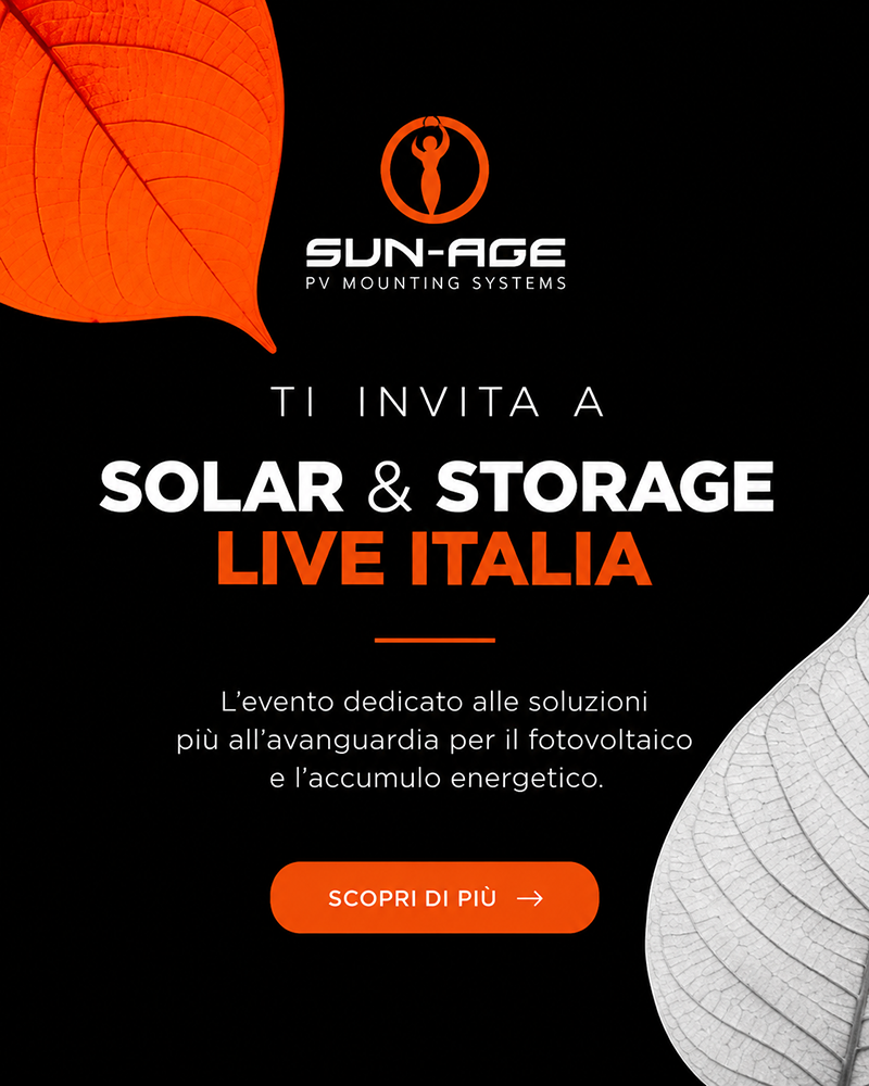Sun-Age a Solar & Storage Live Italia 2026